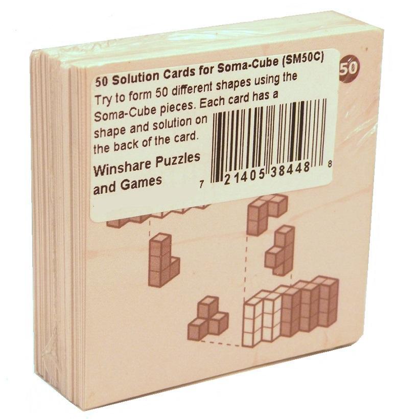 Soma Cube Puzzle 50 Playing Card Challenges