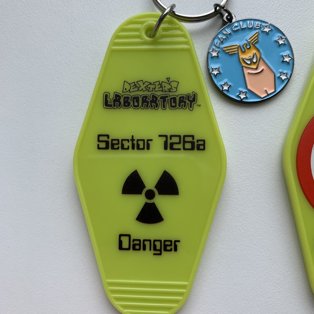 Dexter’s Laboratory Lab Keychain - Cartoon Network Enamel Charm Majory Glory