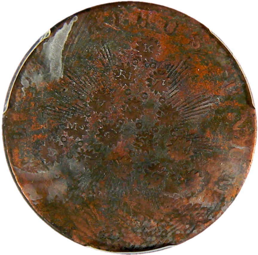 1792-94 Plain Edge Kentucky cent PCGS Genuine Environmental Damage (02-08)