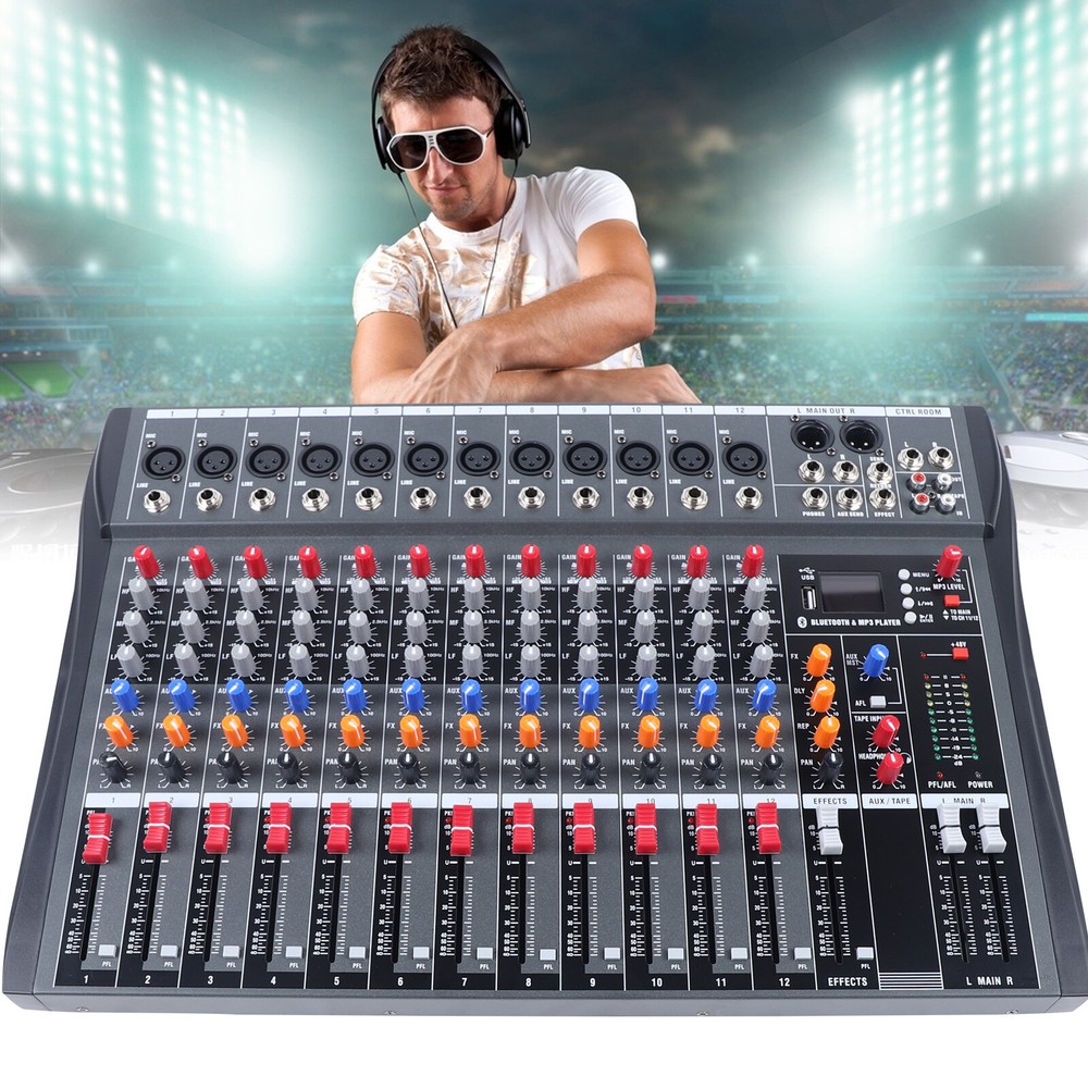Pro Audio Equipment Live&Studio Mixers 12-channe Stage Analog Effect Processor