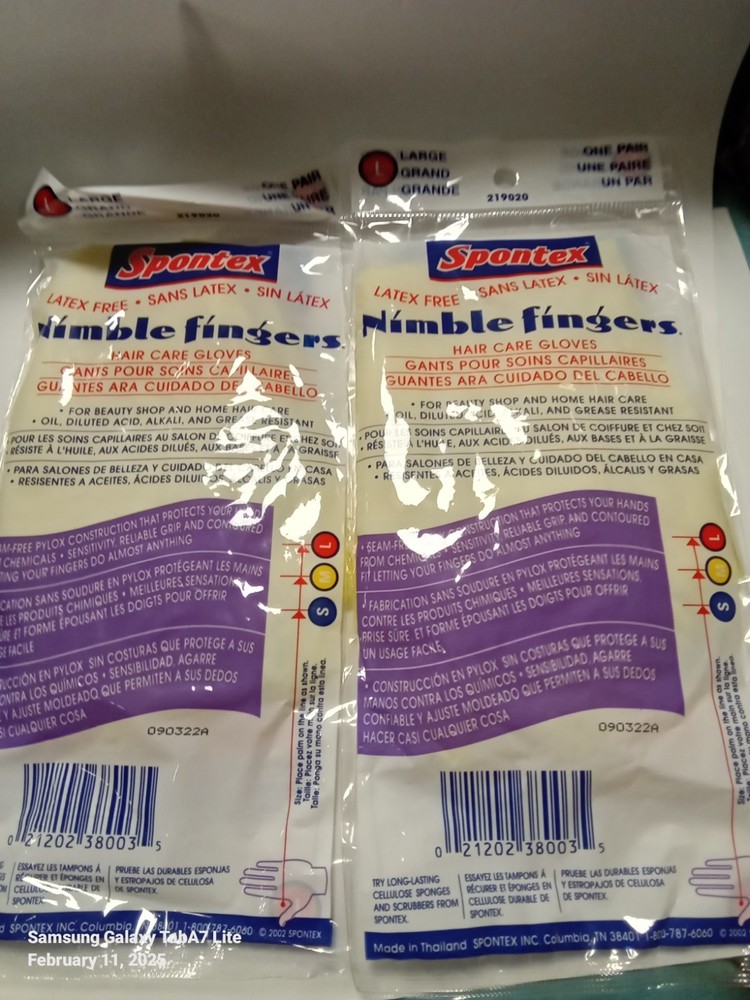 Spontex Nimble Fingers Gloves Large 2 Pack