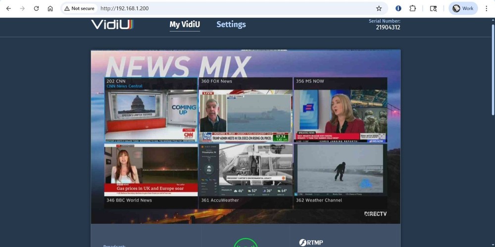 Teradek VidiU Pro Streaming Device H.264 Encoder