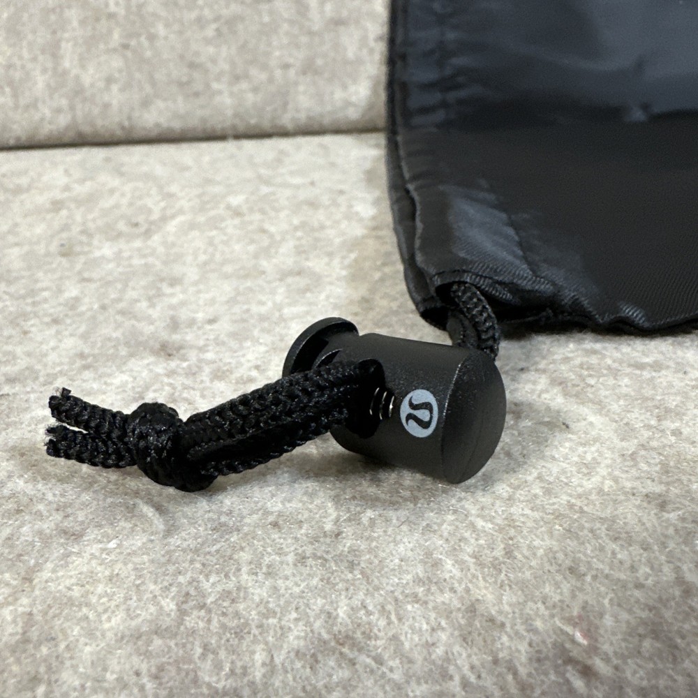Lululemon Lightweight Gym Sack Drawstring Bag 13L Black Graphite