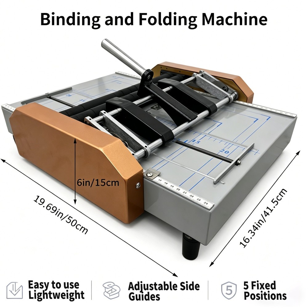 Auto Centering Booklet Maker 5 Binding Positions 317x440mm Paper Binding Machine