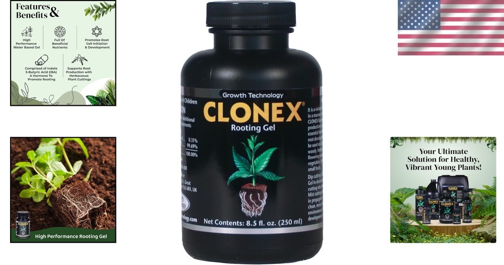 250ml Water-Based Rooting Gel – Promotes Robust Root Development in Cuttings