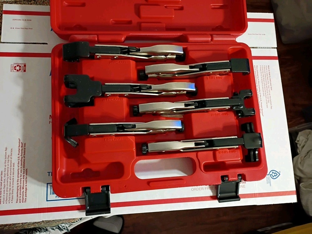 New! VIM Adjustable Side Lock Set Welding Pliers w/ Push Button Release 6 Pc