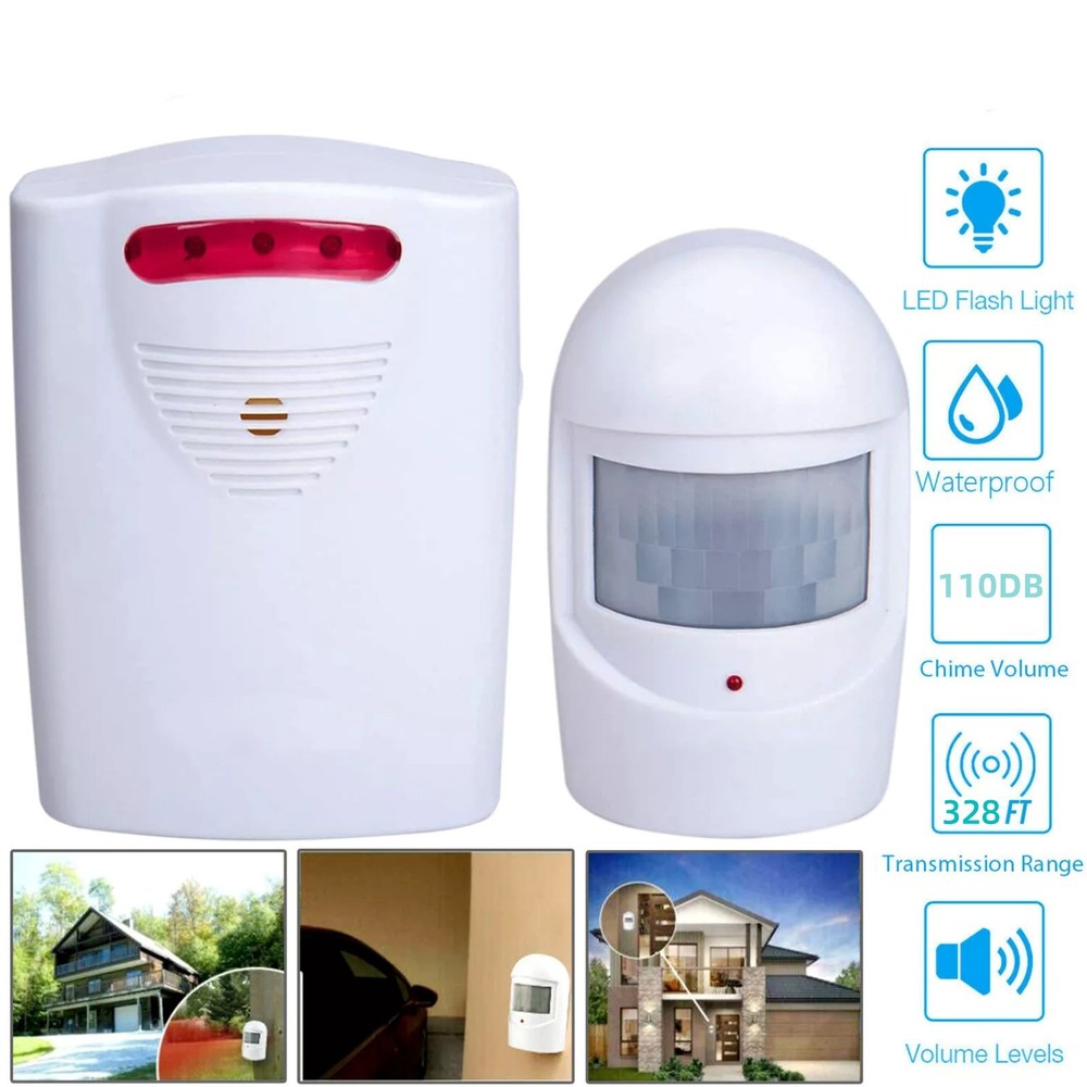 New 45° Infrared Motion Sensor Home Garage Alert Security System