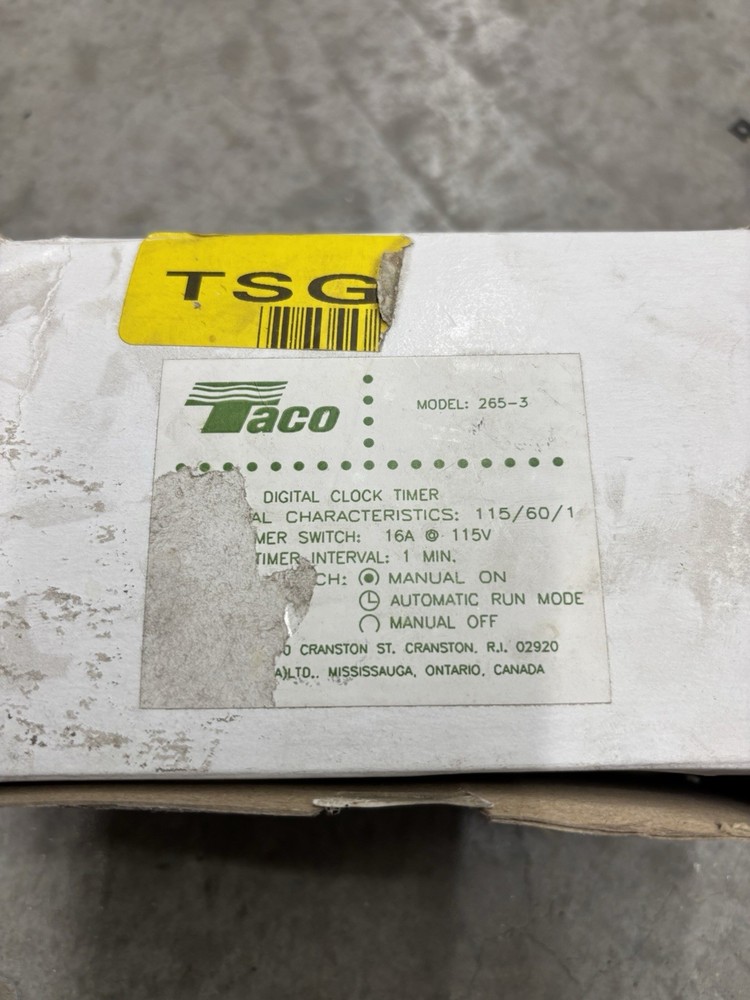 TACO 265-3 Digital Clock Timer