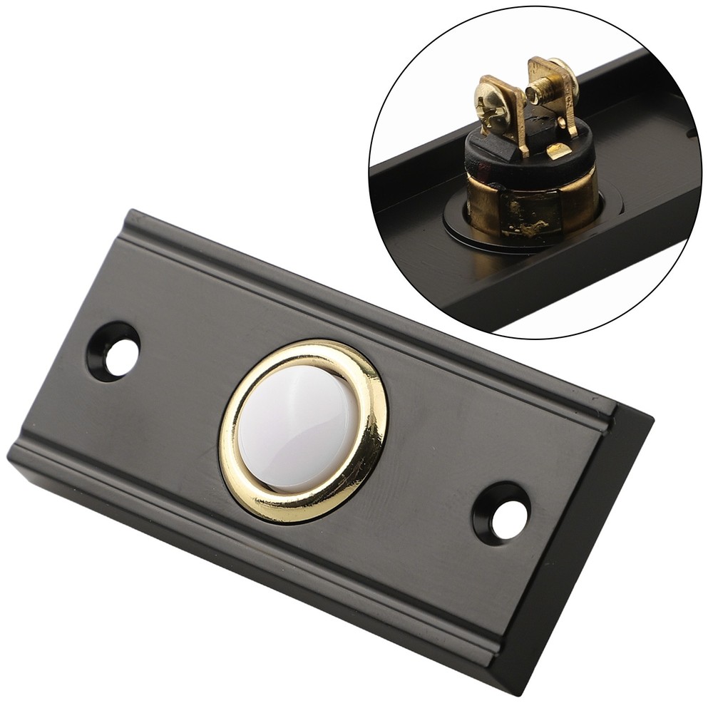 Sturdy Metal LED Doorbell Button Rectangular Shape Energy Efficient Lighting