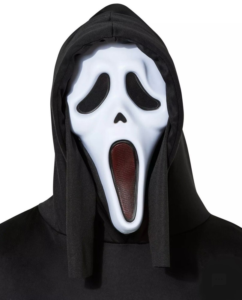 Scream Ghost Face Light Up Face Mask Halloween Light Up NEW