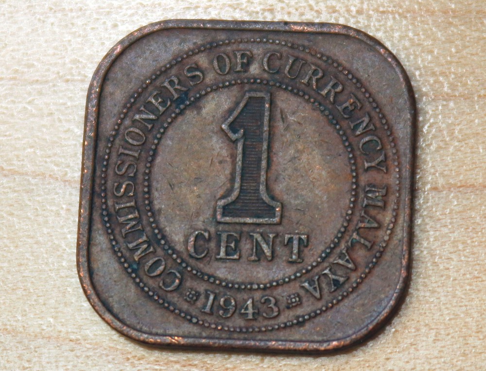 1943 Malaya 1 Cent