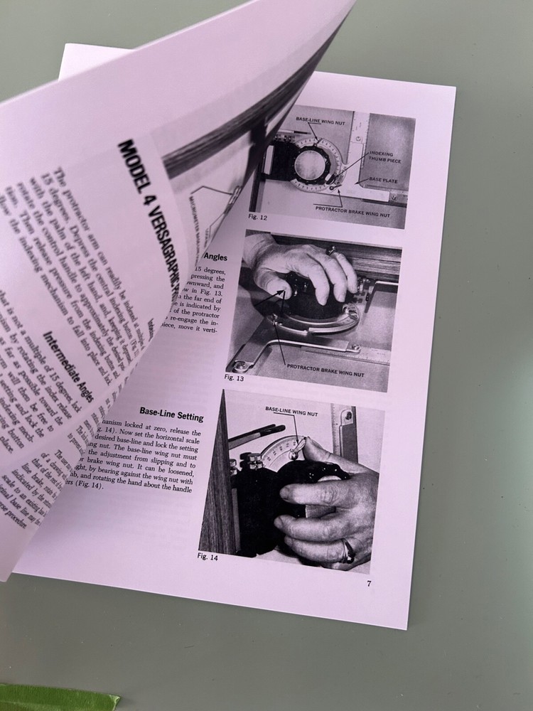 Drafting User Manual. VEMCO TRACK Machine. 19 Page Comprehensive booklet.