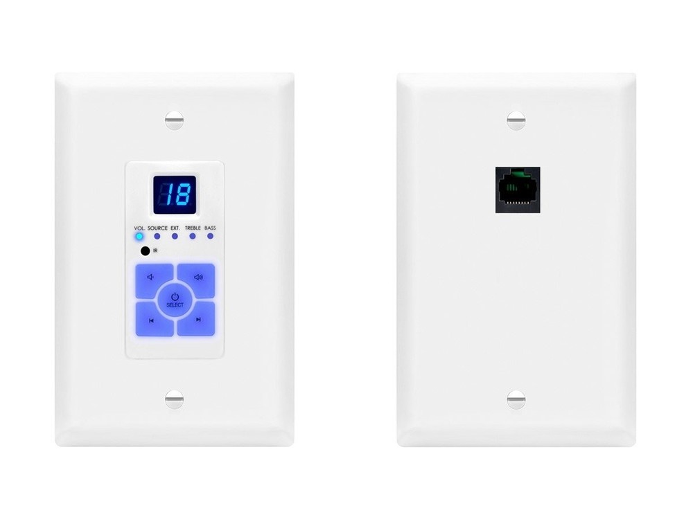 Monoprice 44519 4-Zone Multizone Controller Amplifier Bluetooth IR RCA TOSLINK