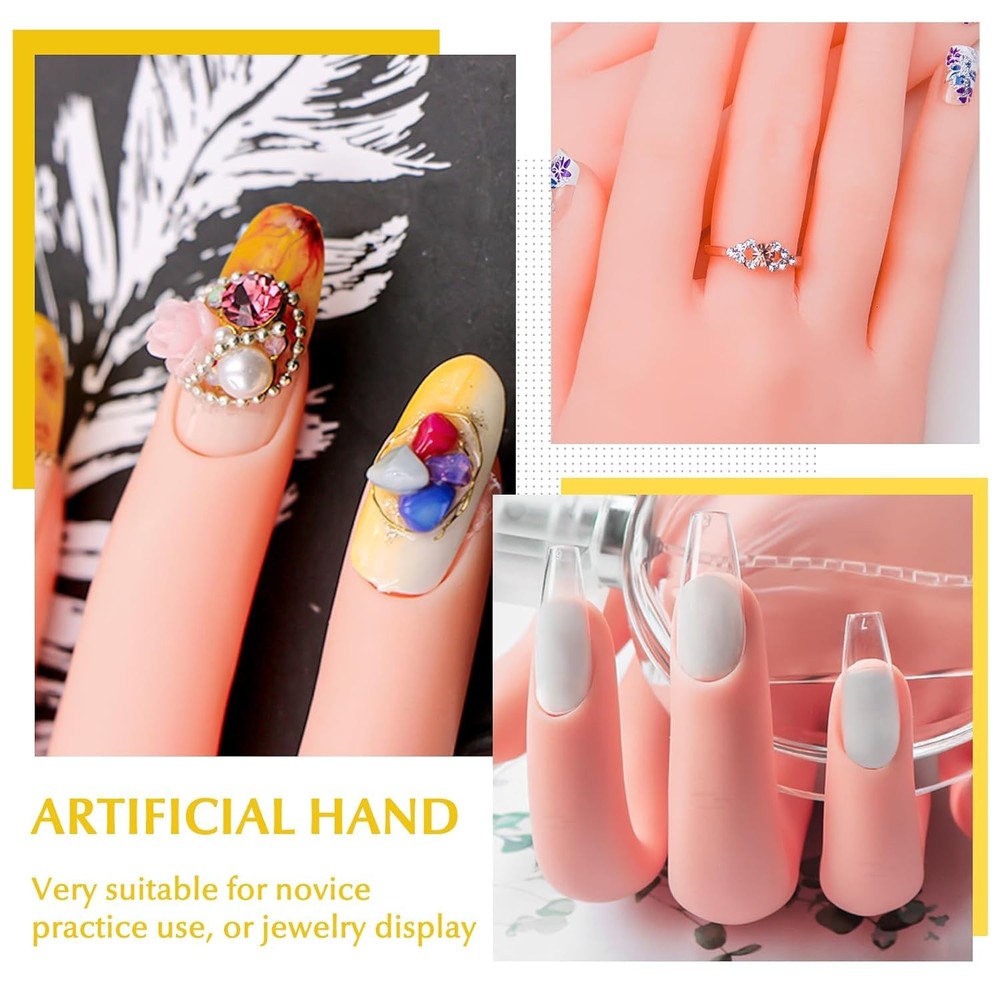 Nail Art Practice Hand - Nail Patch Practice Tool