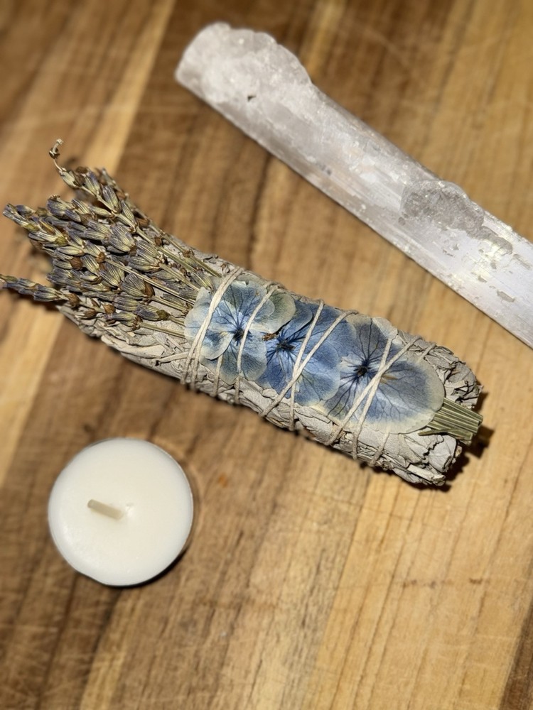 Sage Bundle with Dried Flowers