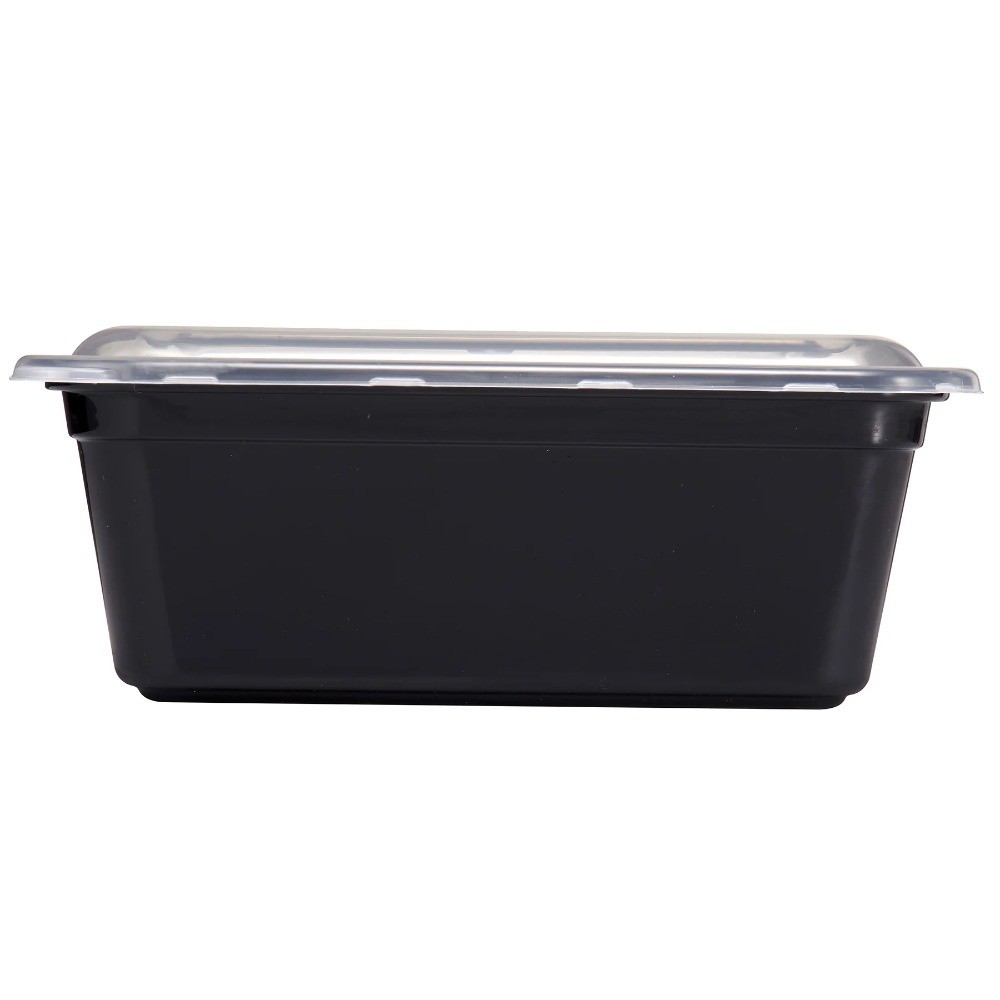5-Pack 8-Cup Tall Square Meal Prep Containers with Lids, , Microwave &
