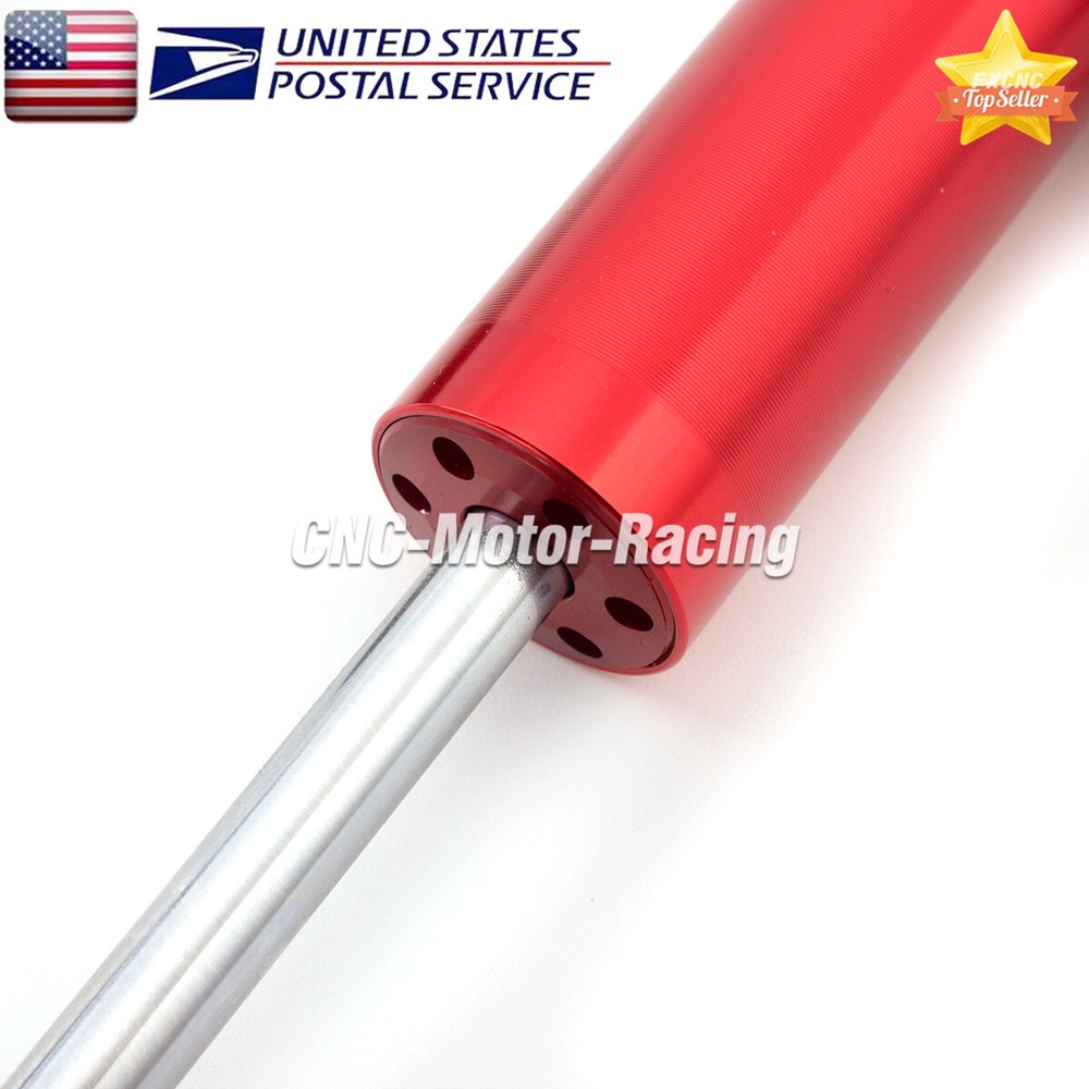 Adjustable CNC Steering Damper Stabilizer Linear Shock Aluminum Motorcycle Red