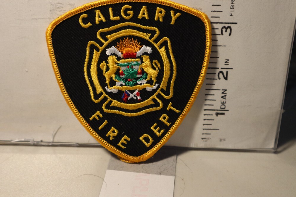 fire patch  CALGARY FIRE DEPT ALBERTA CANADA  USED DURING 1988 WINTER OLYMPICS