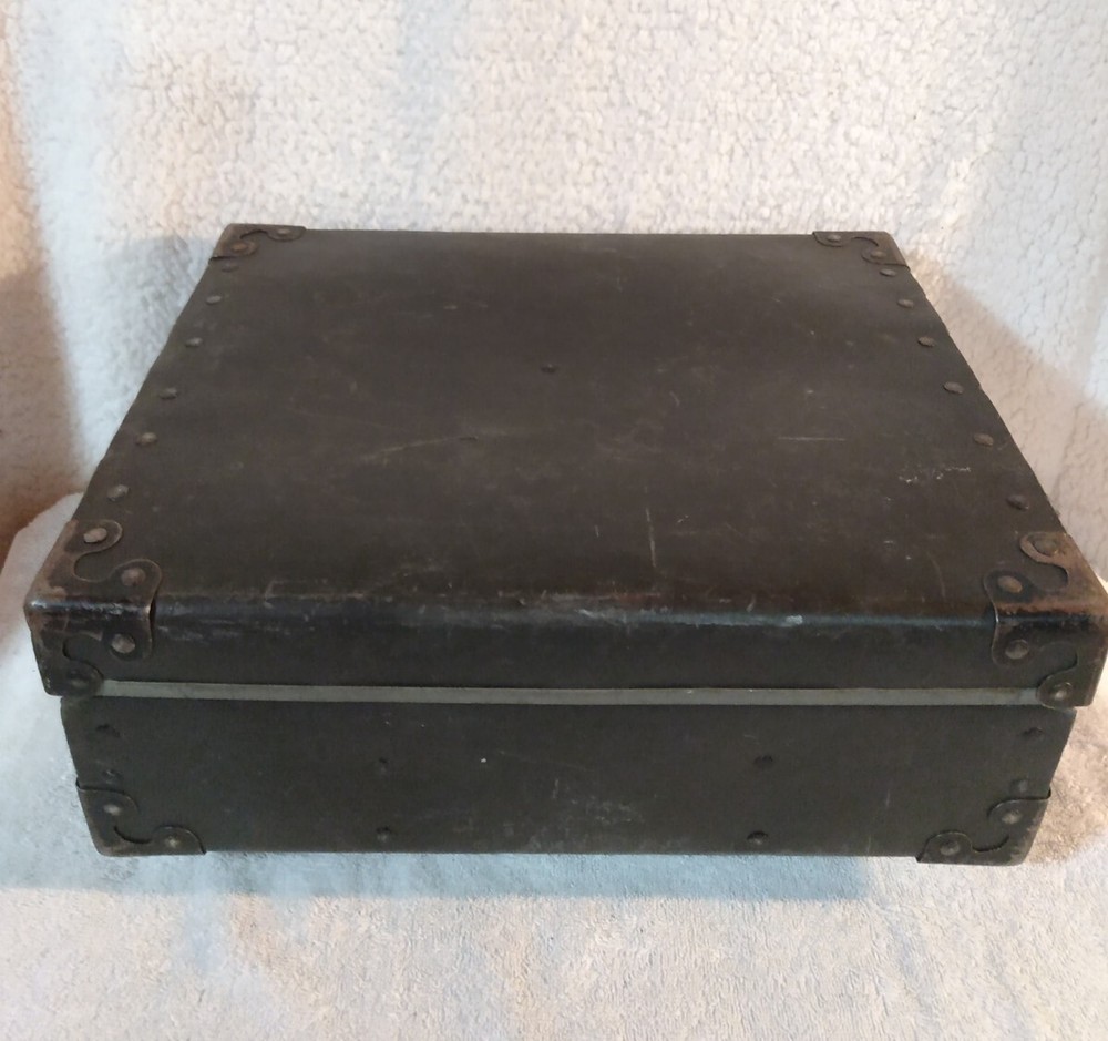 Black Small Suitcase Briefcase Excelsior Case Chest Vintage