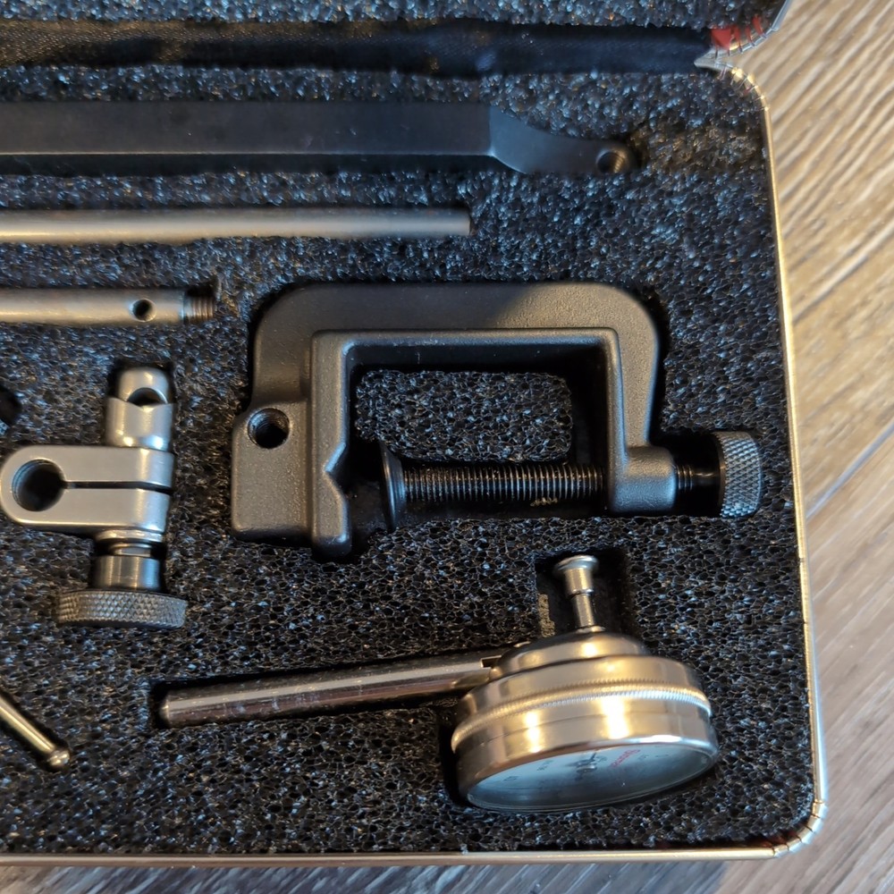 Starrett 196 Dial Indicator Set .001" w/ back plunger