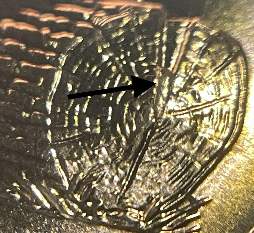2009 P FY Lincoln Cent Formative Years UNSPLIT LOG Die Chips ONE Error