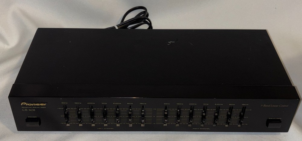 Pioneer GR-408 Graphic Equalizer 7-Band Linear Control, Tested