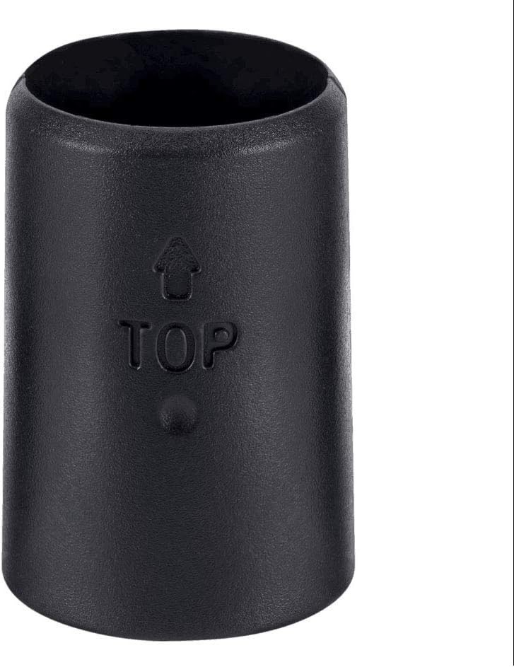 Durable Black ABS Wire Shelf Clips - 2-Pack for Versatile Shelving Solutions