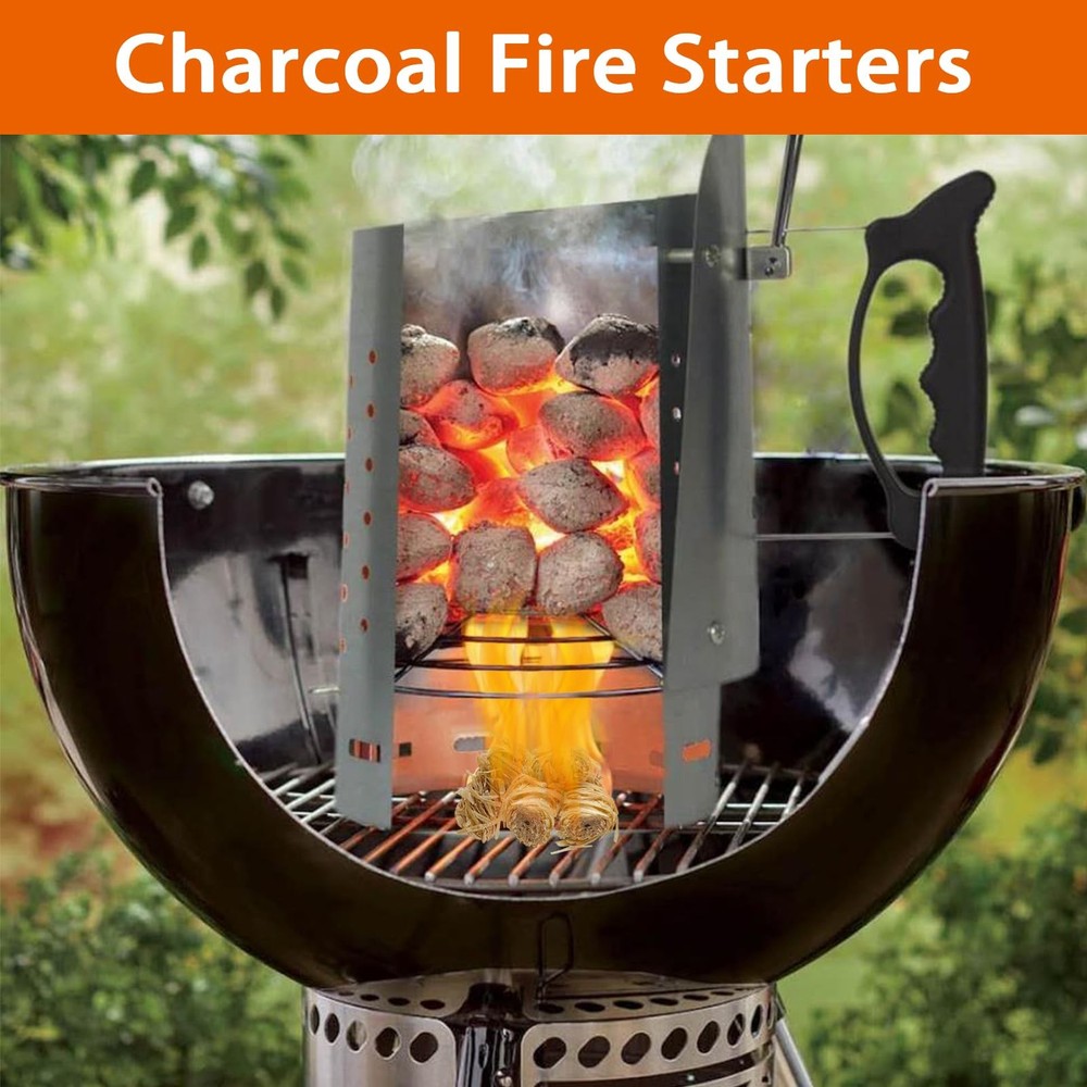 Fire Starter - Natural Fire Starters for Fireplace, Campfires, Chimney, BBQ, ...