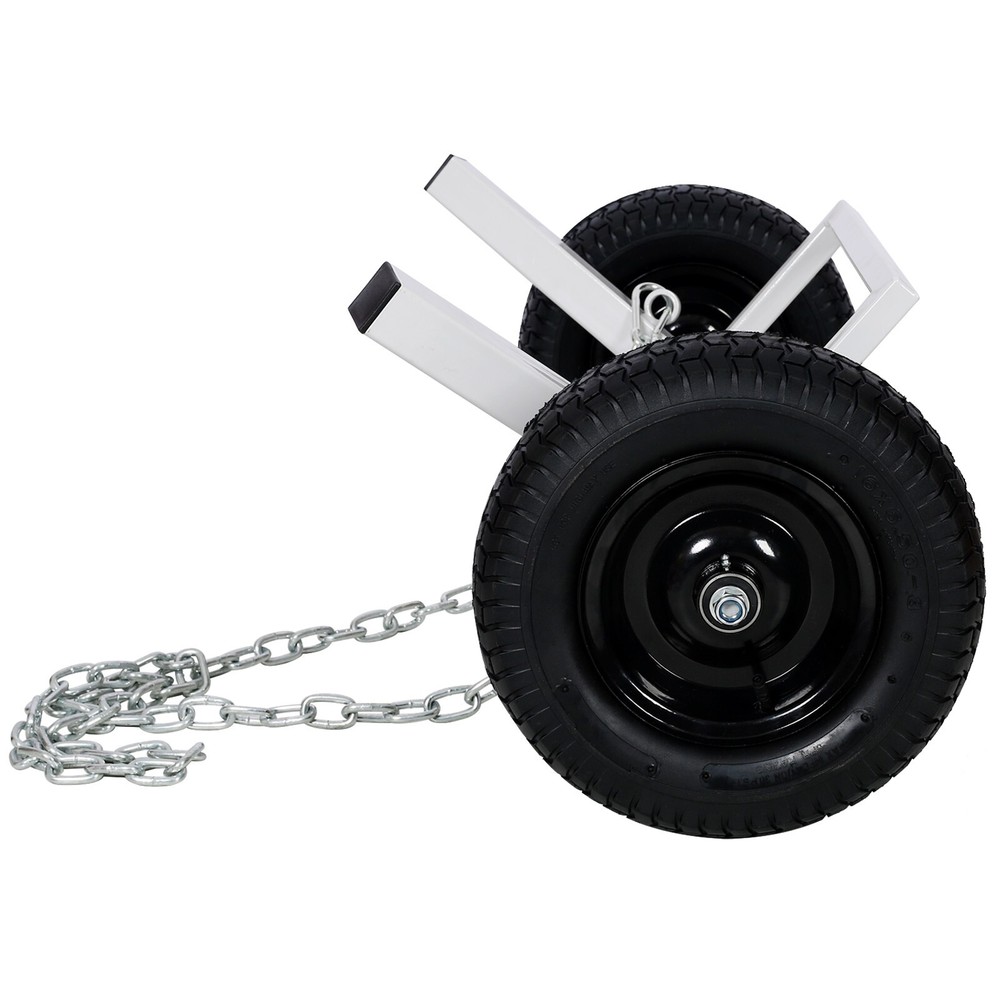 Heavy-Duty Log Dolly, Log Holder, White