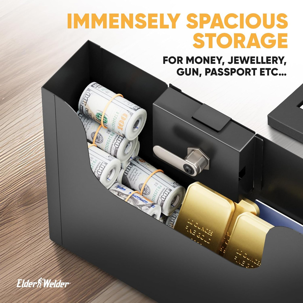Hidden Wall Safe with Picture Frame | Durable Metal | Combination Lock