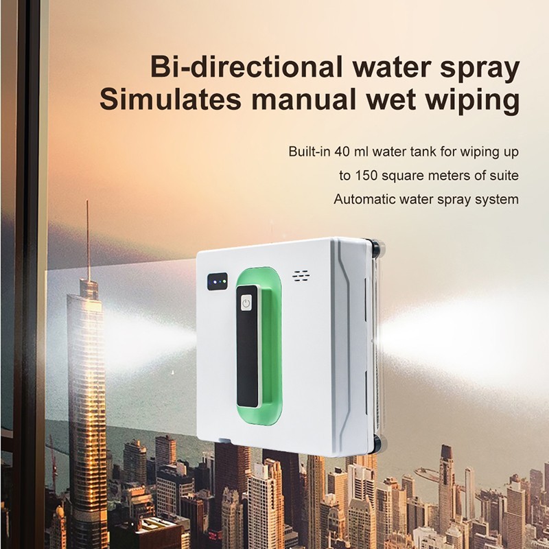 Automatic Window Cleaning Robot Remote Control Double Head Water Spray