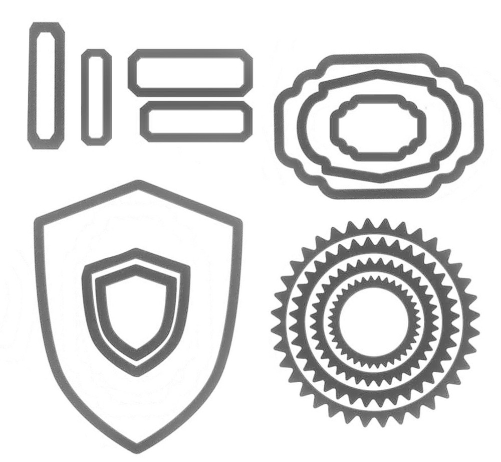 Sizzix Thinlits Labels 17pc set #660060 Retail $22.99 by Tim Holtz