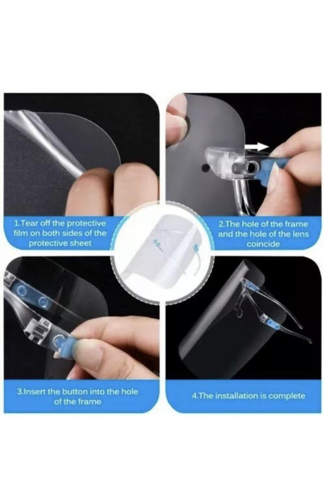 FACE SHIELD MASK • PERSONALIZED WITH MONOGRAM DECAL • CUSTOM & MADE TO ORDER