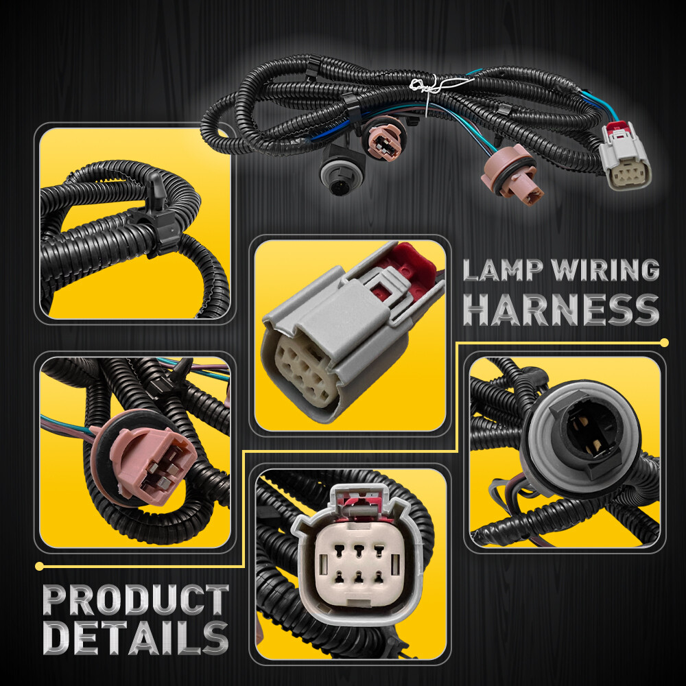 Right Tail Light Socket Wiring Harness For 16-19 Chevy Silverado GMC 1500 2500HD