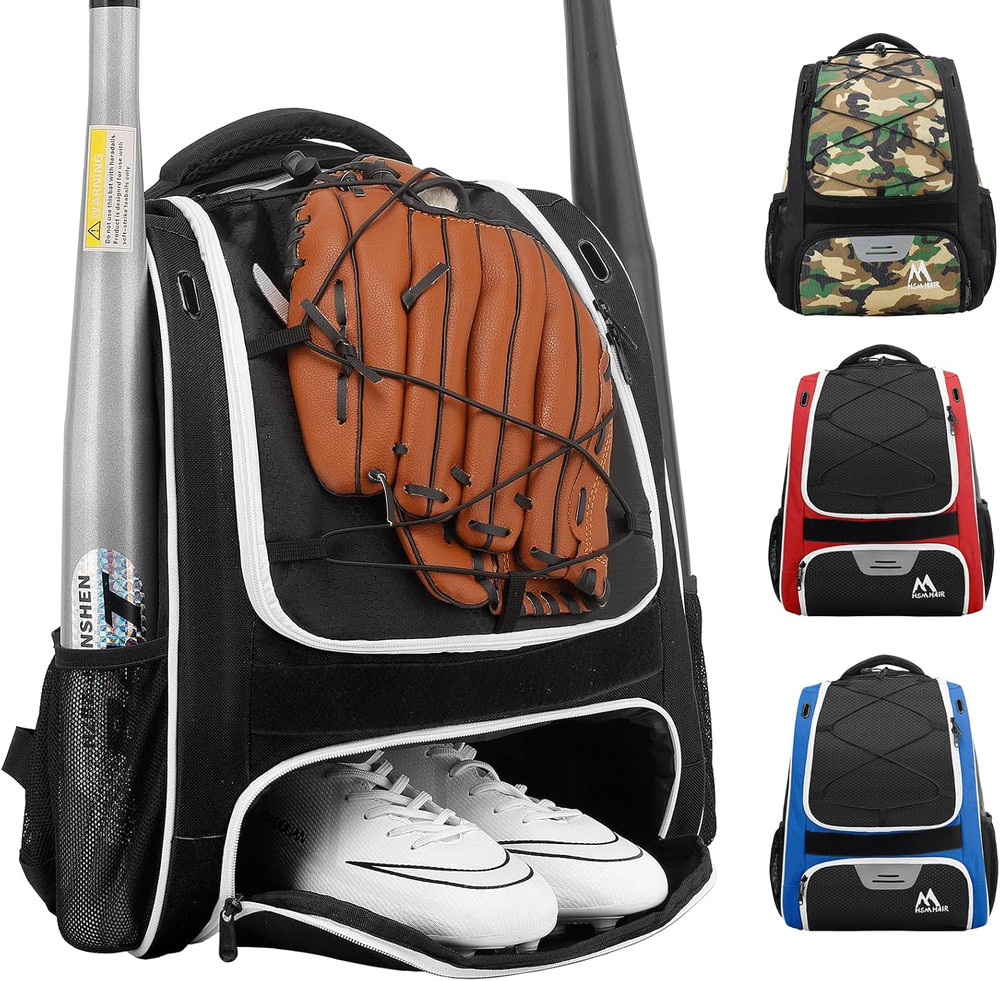 Baseball Bag-Baseball Backpack Holder for Baseball, Large Main Compartment,Softb