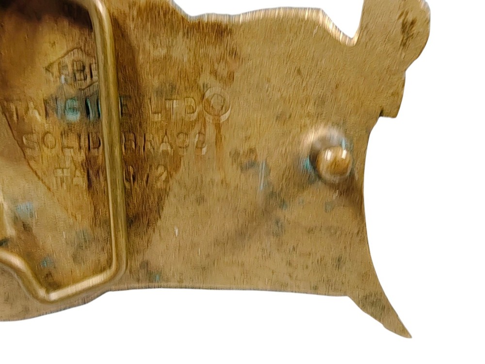 Tanside Ltd Solid Brass Flag Belt Buckle