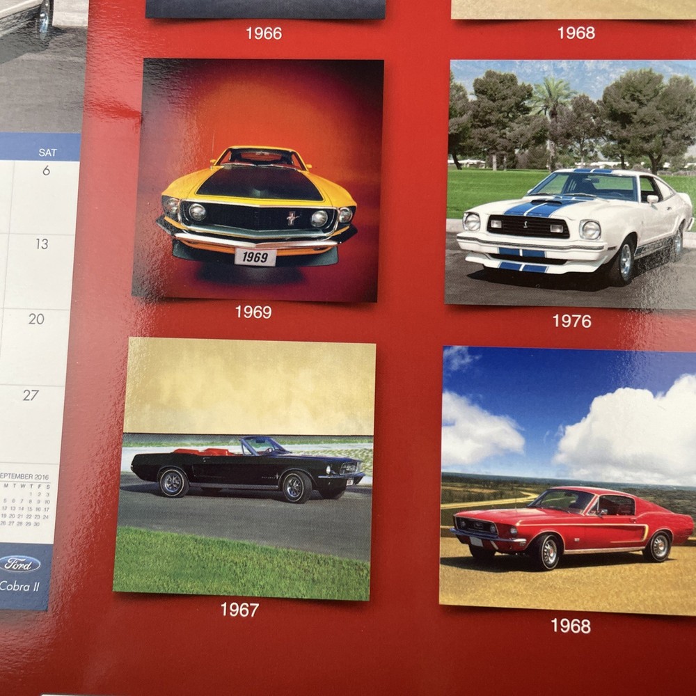 VINTAGE MUSTANGS - 2016 Wall Calendar