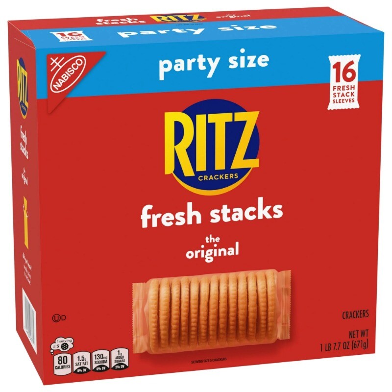 (3 pack) RITZ Fresh Stacks Original Crackers, Party Size, 23.7 oz (16 Stacks)