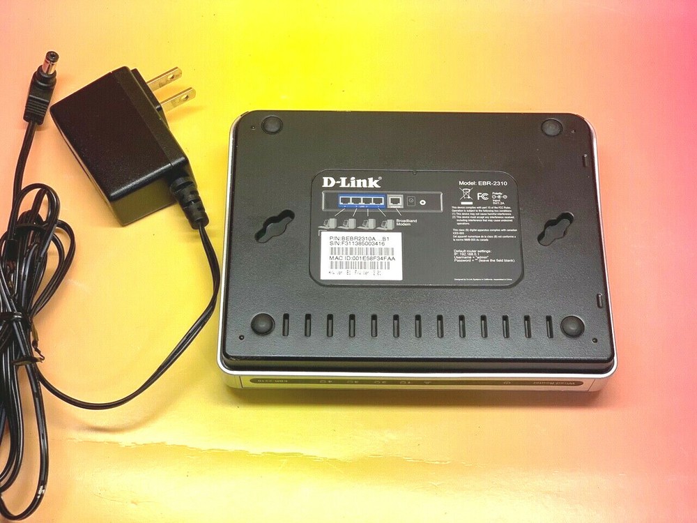 D-Link EBR-2310 Ethernet Broadband Wired Router