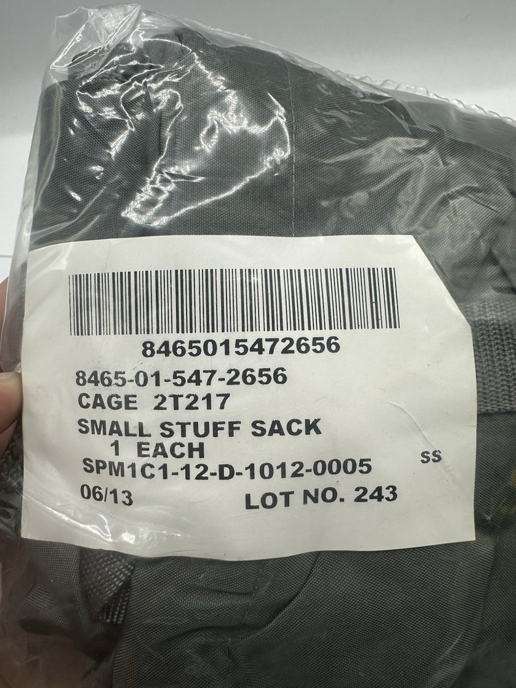 New USGI, SMALL COMPRESSION STUFF SACK, Foliage Green/Grey