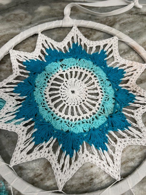 Dream Catcher Crochet Wall Hanging BEAUTIFUL!