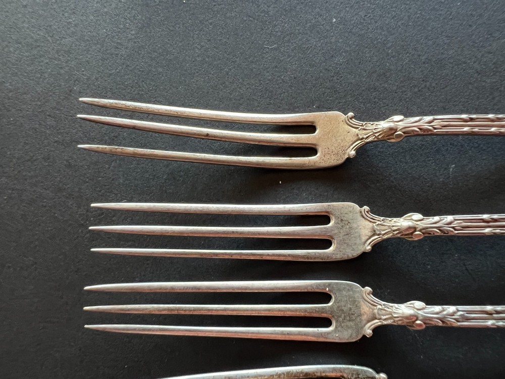 Sterling Silver Strawberry Berry Fork Daniel Low Josephine **READ** Monogrammed
