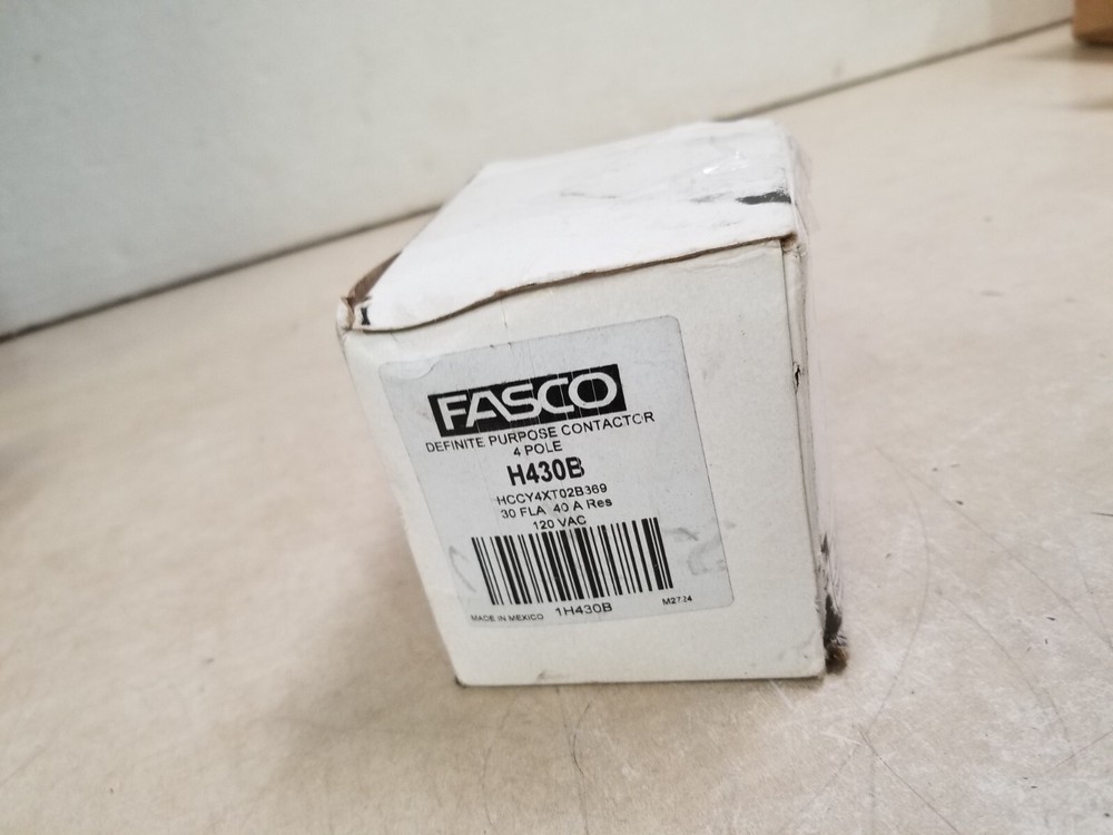 Fasco H430B Definite Purpose Contactor, 4-Pole