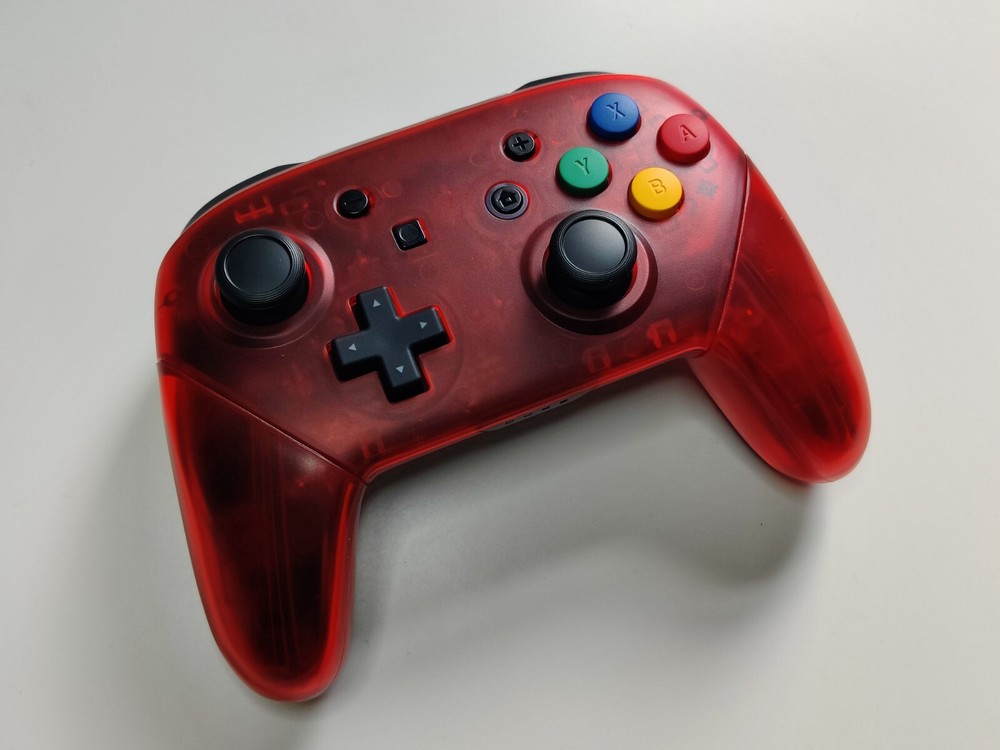 N64 Watermelon Dream: Custom Nintendo Switch Pro Controller with Colorful Button