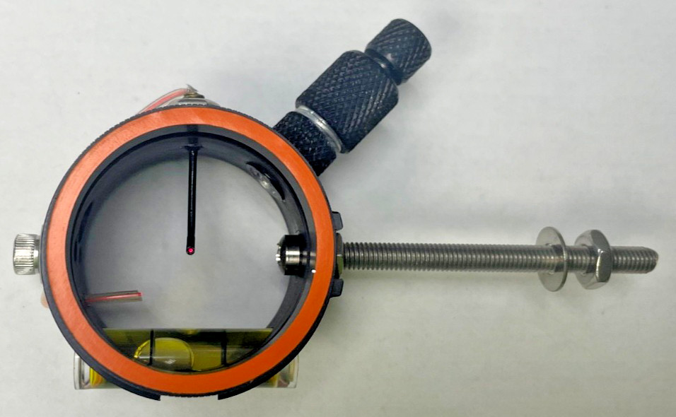 DAVIS SCOPE- Solid(black) .019 Red fiber optic pin