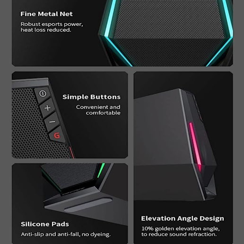 Edifier G1500 Computer Speakers RGB Lights Bluetooth 5.3