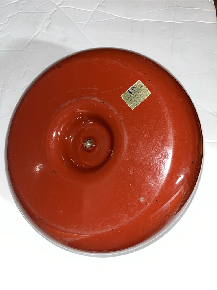 MCM SS Lacquer Ware Nutcracker Dish Bowl Red Vintage Japan