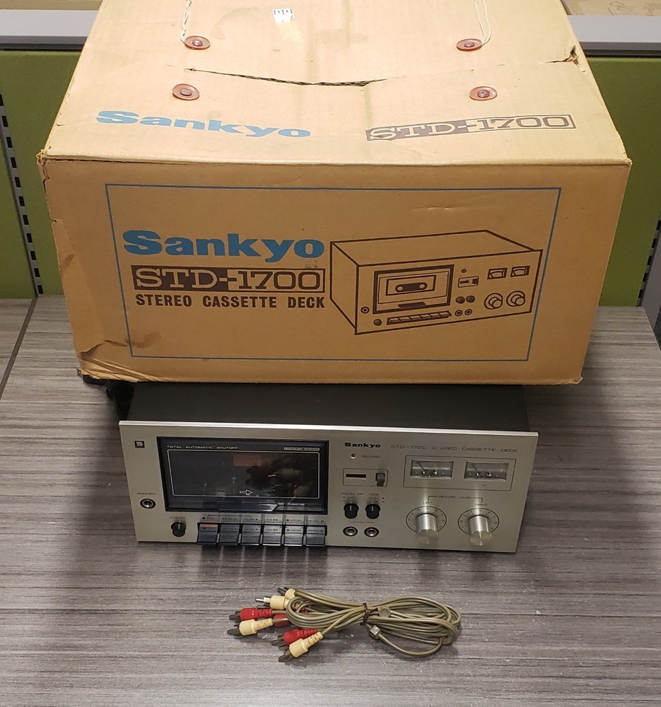 Sankyo STD-1700 Cassette Deck Stereo Vintage 1970s Dolby System + Box - READ