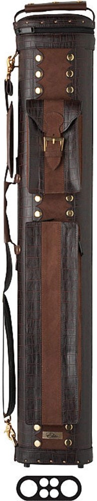 Elite ECC24 - BROWN (2x4) Classic Leather Cue Case