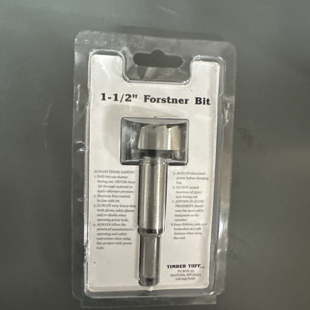 Timber Tuff 1-1/2” Forstner Bit